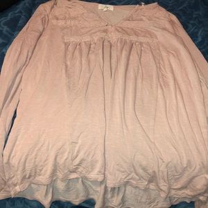 Baby Pink Long Sleeve with Design by Ivy